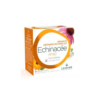 Echinacée Complexe n°40 Immunité Défenses naturelles Lehning - flacon goutte de 30ml
