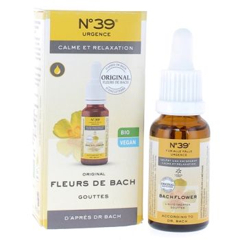 Fleurs de Bach calme et relaxation N°39 Lemon pharma - flacon de 20ml