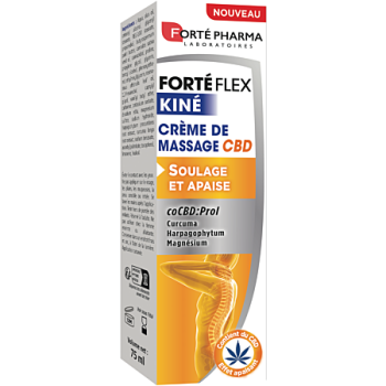 Forté flex kiné crème de massage CBD Forté Pharma - tube de 75ml