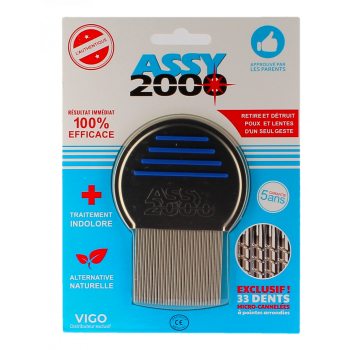 Peigne anti-poux et lentes Assy 2000 - un peigne