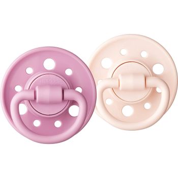 Gaïa Sucette ronde caoutchouc naturel 0-6 mois Dodie - lot de 2 sucettes