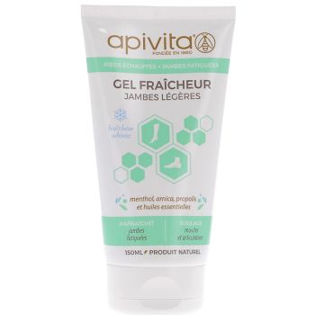 Gel fraîcheur jambes légères Apivita - Tube de 150 ml