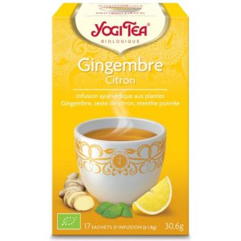 Gingembre citron BIO Yogi Tea - boite de 17 sachets