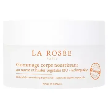 Gommage corps nourrissant La Rosée - pot rechargeable de 200g