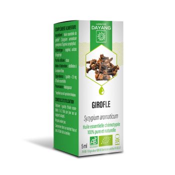 Huile essentielle Girofle bio Dayang - flacon de 5 ml