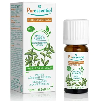 Huile essentielle basilic bio Puressentiel - flacon de 10ml