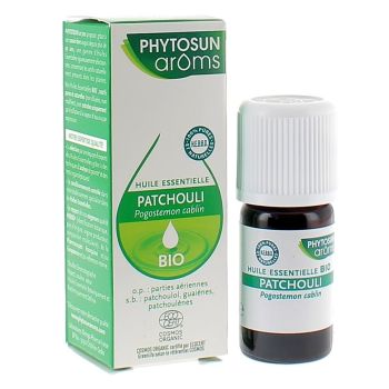 Huile essentielle de aptchouli bio Phytosun Arôms - flacon de 5 ml