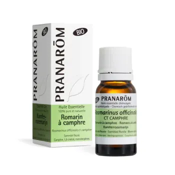 Huile essentielle de Romarin à camphre bio Pranarôm - flacon de 10 ml