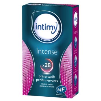 Intense préservatifs perlés nervurés Intimy