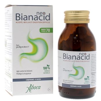 NeoBianacid acidité et reflux Aboca - flacon de 70 comprimés