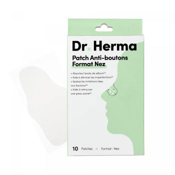 Patch anti-boutons format nez Dr Herma - boite de 10 patches