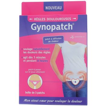 Patch Règles Douloureuses Gynopatch - Boîte de 3 patchs