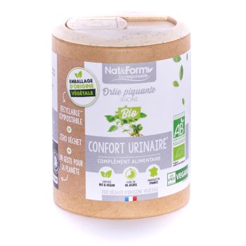 Racine d'ortie piquante Bio Ecoresponsable Nat&Form - Boite de 200 gélules