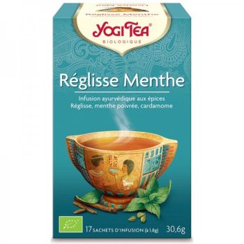 Réglisse menthe BIO Yogi Tea - boite de 17 sachets