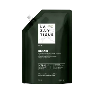 Repair Shampooing réparation intense Lazartigue - éco-recharge de 500ml