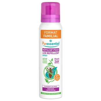Répulsif poux format familial Puressentiel - spray de 200 ml
