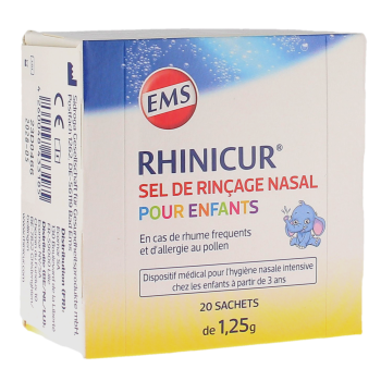 Sel de rinçage nasal pour enfants Rhinicur