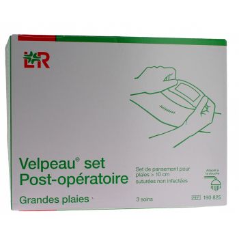 Velpeau set post-opératoire Set de pansement pour plaies suturées (> à Lohmann & Rausher - 3 soins