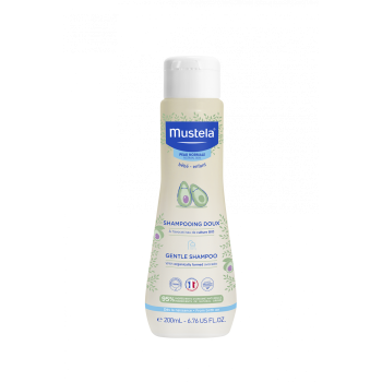 Shampooing doux cheveux d&eacute;licats Mustela - flacon de 200 ml