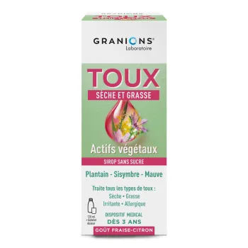 Sirop toux sèche et grasse Granions - flacon de 120ml