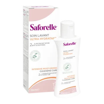Soin lavant ultra hydratant Saforelle - flacon de 100 ml