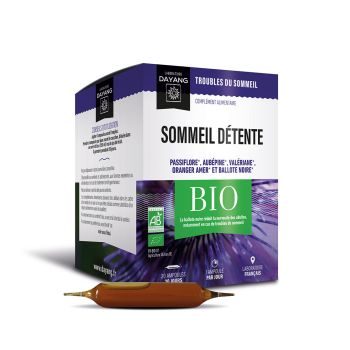 Sommeil détente Bio Dayang - boîte de 20 ampoules