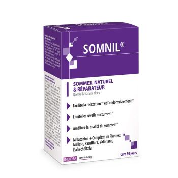 Somnil sommeil naturel et réparateur Ineldea - boîte de 30 gélules