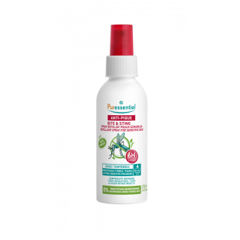Spray répulsif peaux sensibles anti-pique Puressentiel - flacon de 100ml