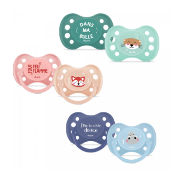 Sucette anatomique 0-6 mois Dodie - lot de 2 sucettes