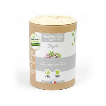 Thym voies aériennes Ecoresponsable Nat&Form - boite de 60 gélules