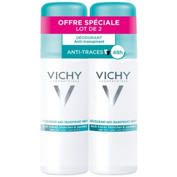 Déodorant anti-transpirant 48h anti-traces blanches & jaunes Vichy