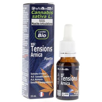 WBZ tensions Arnica Sérum bio Phytocosmo - flacon compte-gouttes de 15ml