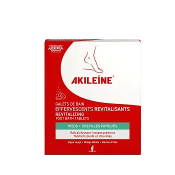 Galets de bain effervescents revitalisants Akile&iuml;ne - bo&icirc;te de 6 galets