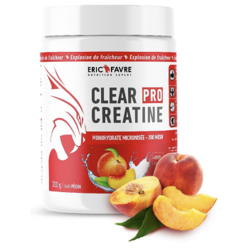 Clear pro creatine goût pêche Eric Favre - pot de 300g
