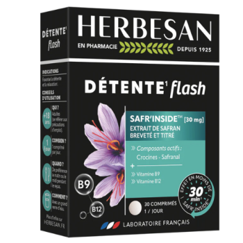 Détente flash safr'inside 30mg Herbesan - boite de 18g