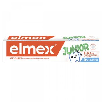 Elmex junior dentifrice 6-12 ans - tube de 75 ml