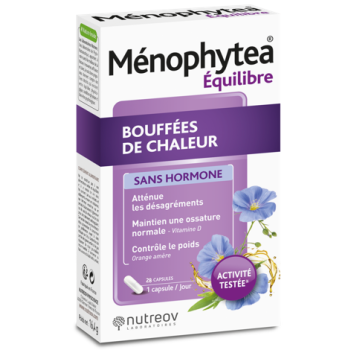 Ménophytea sans hormone bouffées de chaleur Nutreov - boite de 28 capsules