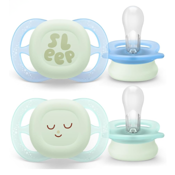 Ultra start nighttime sucettes 0-2mois Avent - lot de 2 sucettes