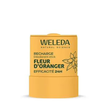 Déodorant stick rechargeable fleur d'oranger Weleda - stick de 50g