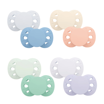 Sucettes anatomiques 18 mois+ unies Biolane - lot de 2 sucettes