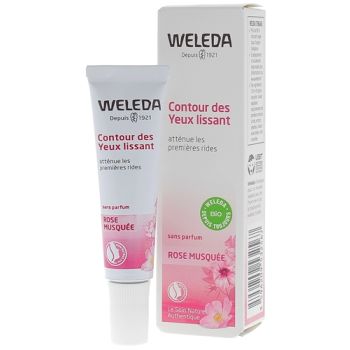 Soin contour des yeux lissant Rose musquée Weleda - tube de 10 ml