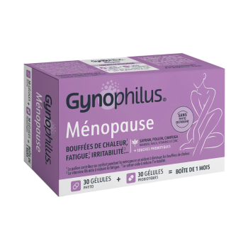 Gynophilus m&eacute;nopause Immubio - boite de 60 g&eacute;lules