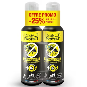 Anti-moustiques lotion tropicale peau Insect Protect - offre promo -25% sur le 2ème
