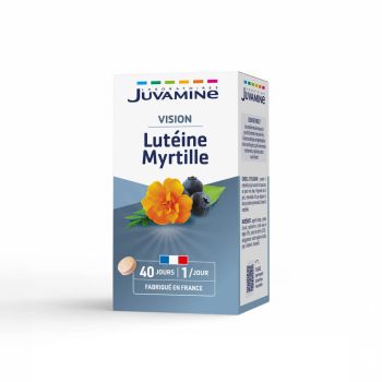 Lutéine Myrtille Santé des yeux Juvamine - boîte de 40 comprimés