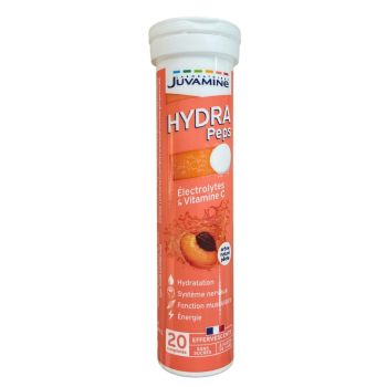 Hydra Peps ar&ocirc;me p&ecirc;che Juvamine - tube de 20 comprim&eacute;s effervescents