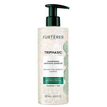 Triphasic shampooing anti-chute longévité René Furterer - flacon-pompe de 500ml