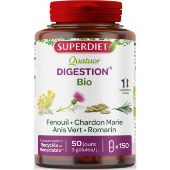 Quatuor digestion bio Super Diet - boite de 150 gélules