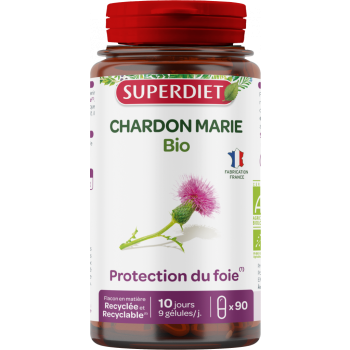 Chardon marie bio Super Diet - boite de 90 gélules