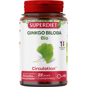 Ginkgo biloba bio Super Diet - boite de 45 comprimés