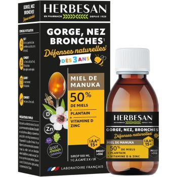 Défenses naturelles dès 3ans miel de manuka Herbesan - flacon de 100ml